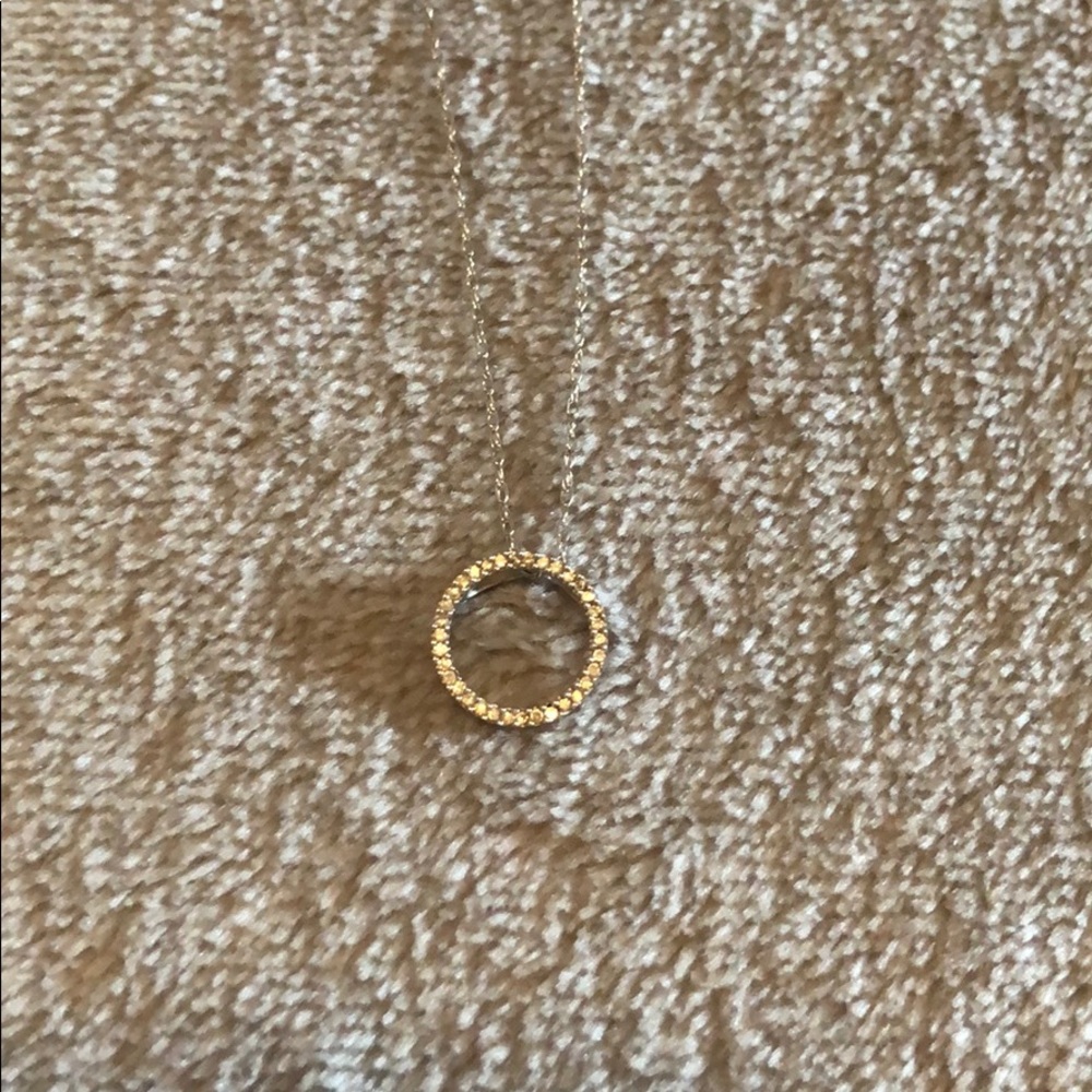 Circle Diamond Necklace